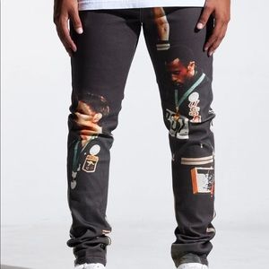 Embellish denim jean
